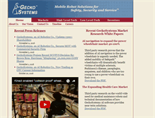 Tablet Screenshot of geckosystems.com